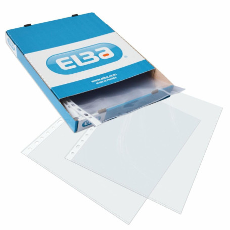Housses A4 Transparent Elba en Polypropylène - 100 Unités
