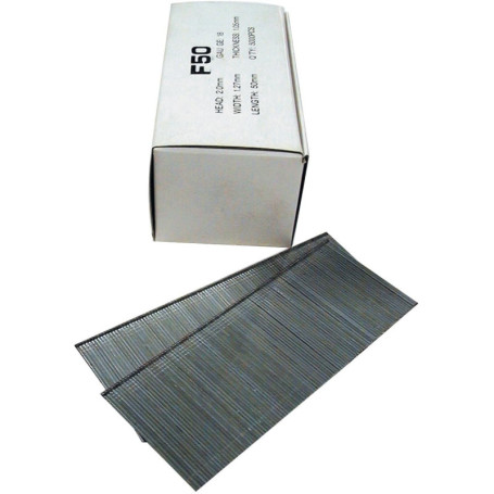 Lot de 5000 clous galvanisés Güde pour cloueuse à air comprimé MIDI 50 mm