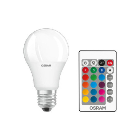 Lot de 4 Ampoules LED RGBW avec Télécommande - E27 Blanc Chaud 2700K