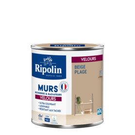 Peinture Intérieure Ultra Couvrante Beige Plage - 0,5L - RIPOLIN