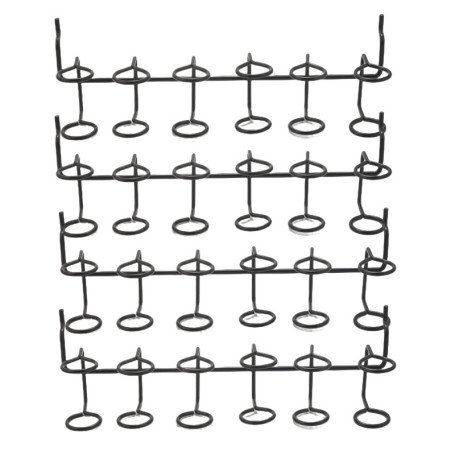 Set de 4 Crochets Noir pour Panneau Perforé - Accessoires Pratiques pour Outils