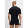 Lot de 3 T-Shirts en Coton Noir BOSS pour Homme