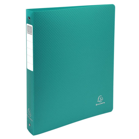 Classeur Rigide Exacompta A4 Vert Foncé 4 Anneaux 30 mm