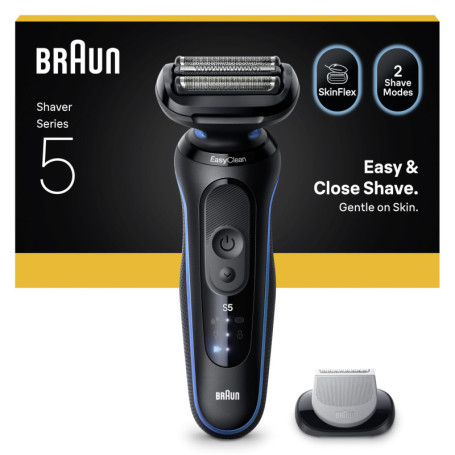 Rasoir Électrique Braun Series 5 - Étanche et Flexible avec Tondeuse