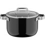 Faitout WMF Fusiontec Mineral Pro 20 cm avec couvercle en verre - Résistant aux rayures
