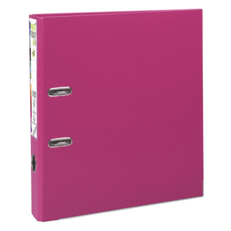 Classeur à levier A4 MAXI Prem'Touch Exacompta - Lot de 10 Framboise