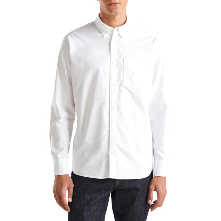 Chemise Oxford en Coton Organique Blanc pour Homme - United Colors of Benetton