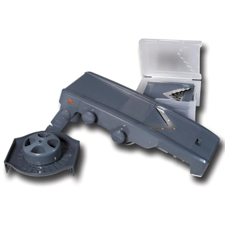 Mandoline Lacor avec Lames en V et 5 Accessoires - Noir
