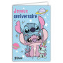 Carte d'Anniversaire Stitch Disney avec Enveloppe - Design Coloré pour Enfants