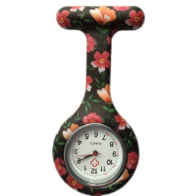 Montre gousset en silicone coloré pour infirmière - Boolavard