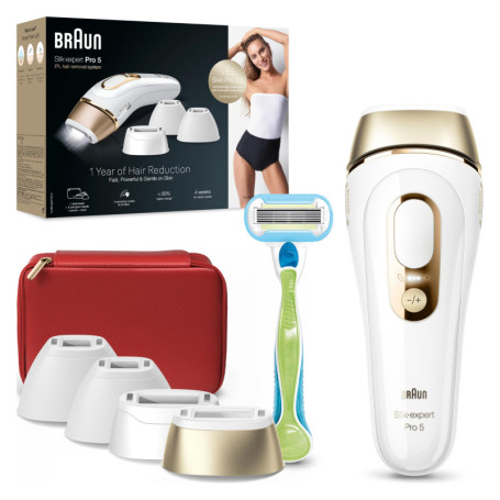 Braun Silk·expert Pro 5 PL5382 - Épilateur à Lumière Pulsée pour Épilation Semi-Définitive