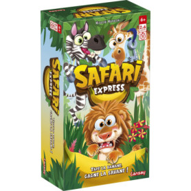 Safari Express - Jeu d'Ambiance Familial avec Cartes et Banane Pouet-Pouet
