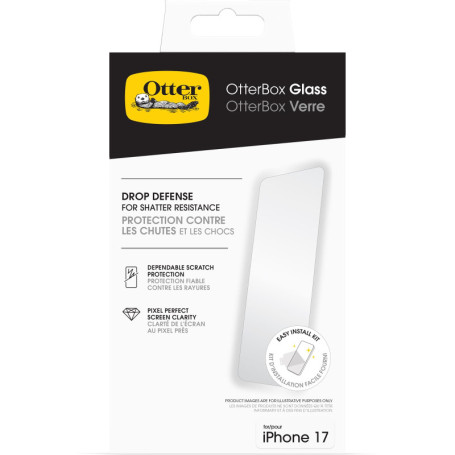 OtterBox Protecteur d'Écran en Verre Trempé pour iPhone 17 - Protection 9H