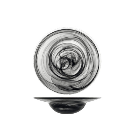 Set de 6 Assiettes en Verre Albâtre pour Pâtes - H&H