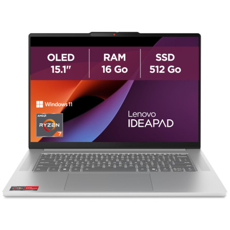 Lenovo IdeaPad Slim 5 - Ordinateur Portable 15.1'' OLED WQXGA avec Ryzen 7