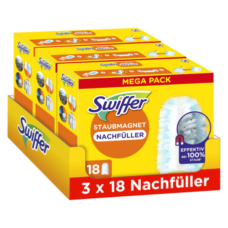 Recharge Swiffer pour Attrape-Poussière - 54 Lingettes Ultra-Efficaces