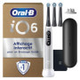 Brosse à Dents Électrique Oral-B iO 6 Grise avec 3 Brossettes et Étui de Voyage