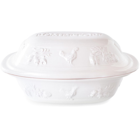 Cocotte Römertopf RUSTICO 3L pour 4 personnes - Céramique blanche