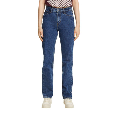 Jeans Femme Droit Bleu Moyennement Délavé ESPRIT - Taille 32W x 30L