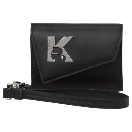Porte-Cartes Geo Noir avec Cordon - Karl Lagerfeld Jeans