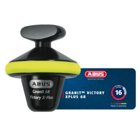 Antivol de frein ABUS GRANIT™ Victory Xplus 68 avec Alarme - Sécurité Optimale pour Moto et Scooter