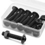Kit de Vis et Boulons M8 en Acier Inoxydable Noir - 8 Ensembles