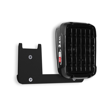 Support mural pour batteries Bosch PBA 18V - Organisation atelier efficace