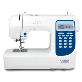 Machine à coudre professionnelle Carina avec accessoires - Blanc