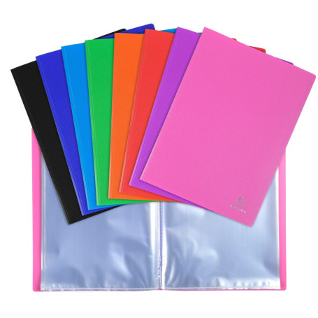 Exacompta Protège-documents OPAK - 20 pochettes cristal A4 - Couverture semi-rigide