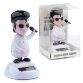 Figurine Solaire Fleur Elvis - Puckator, 10 cm