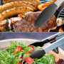 Lot de 2 Pinces de Cuisine en Silicone avec Support - PREMYO