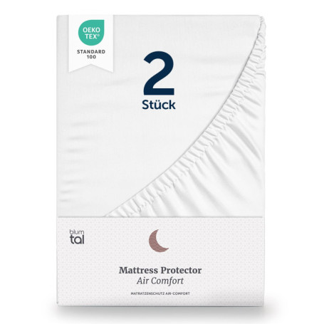Blumtal Lot de 2 Protège-Matelas 140x200 Imperméable et Respirant