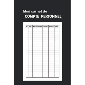 Carnet de Suivi des Dépenses et Recettes - 151 Pages Pratiques