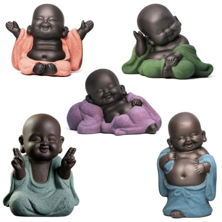 Statue de Bouddha en céramique - Décoration Feng Shui