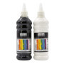 Kit de Peinture Acrylique SÜDOR 1000 ml - Noir et Blanc pour Artistes
