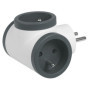 Adaptateur Prise d'Alimentation Legrand 16A - Blanc et Gris Foncé