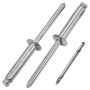 SKIR'CO Lot de 50 Rivets Aveugles en Aluminium 4,8 x 24 mm avec Mandrin Inclus
