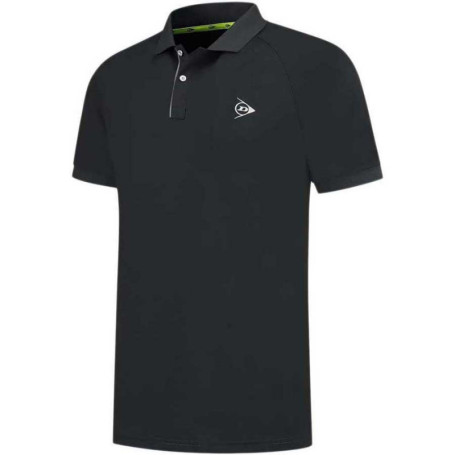 Polo Club Dunlop pour Homme - Maillot de Tennis Noir