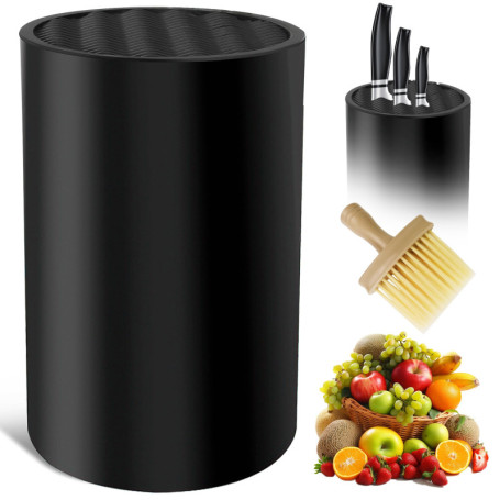 Bloc de Couteaux Élégant avec Support - Rangement Pratique pour 20 Couteaux