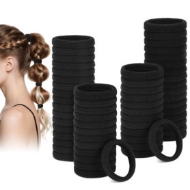 Pack de 60 Élastiques à Cheveux Doux pour Femme - Confort et Maintien