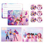 Pack de Cartes d'Invitation Multicolores pour Anniversaire et Fête - 12 Cartes avec Enveloppes et Autocollants