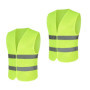 Lot de 2 Gilets de Sécurité Jaunes Réfléchissants pour Adultes