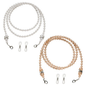 Cordon Élégant pour Lunettes en Perles Acryliques - Lot de 2