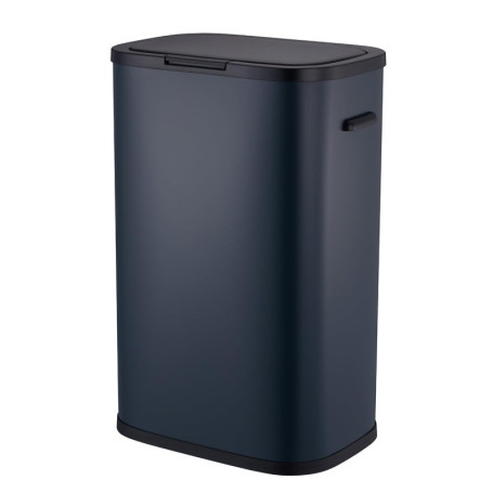 Poubelle de Cuisine 60L KITCHEN MOVE en Acier Inox Gris avec Ouverture à Pression