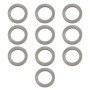 EMSea Lot de 10 Bagues en Acier Inoxydable pour Disques de Coupe et Meulage