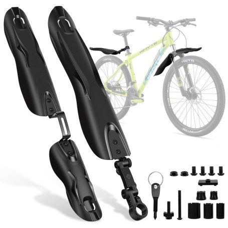 Kit de Garde-Boue Universel Behiruch pour VTT 24-29" - Protection Efficace