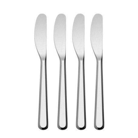 Set de 4 Couteaux à Beurre en Acier Inoxydable - Alessi