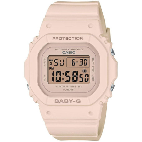 Montre Casio BGD-565U-4ER Rose Beige avec Alarme et Chronographe