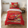 Parure de Lit Enfant Cars Lightning McQueen - Housse de Couette Réversible 140x200 cm