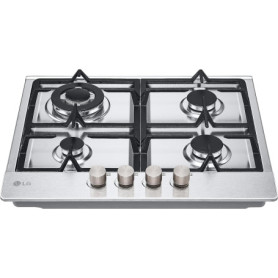 Plaque de cuisson gaz LG CBGZ2414S 4 brûleurs 60 cm en acier inoxydable